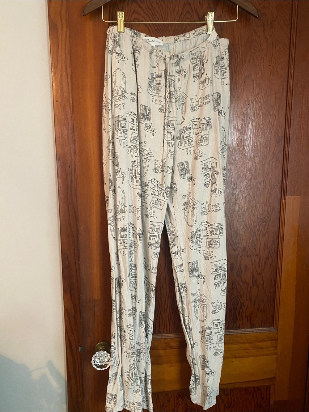 Scenery lightweight pants with drawstring